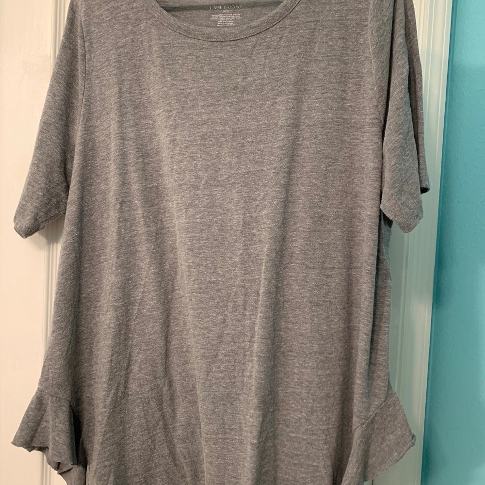 Lane Bryant Side Ruffle Swing Top size 18/20